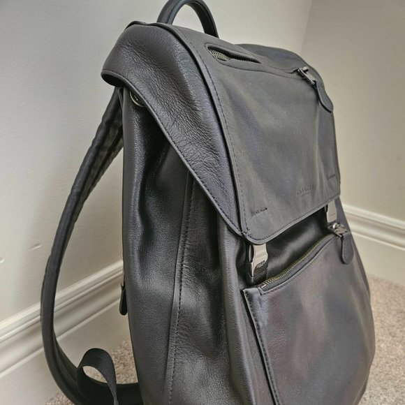 Coach Black Leather Backpack - Picture 4 of 16